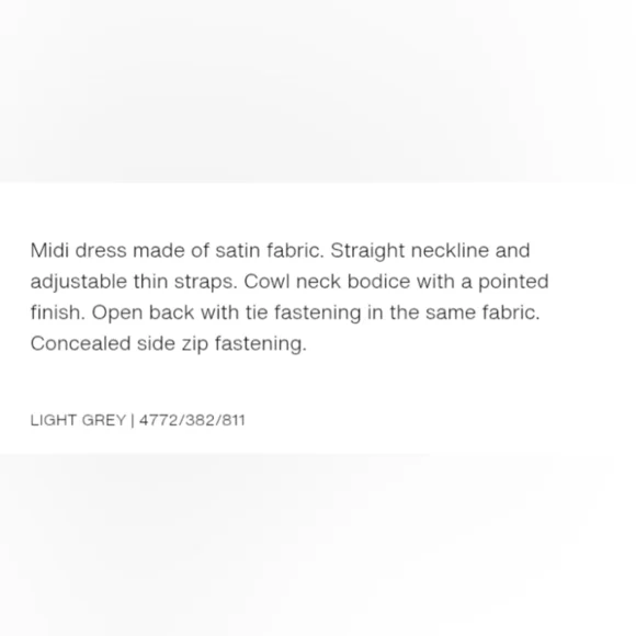 Zara Satin Cowl Neck Dress - Picture 5 of 10